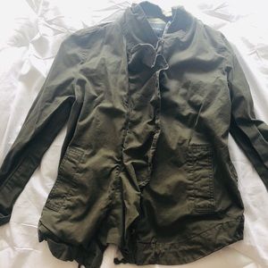 Banana Republic army green lined jacket
